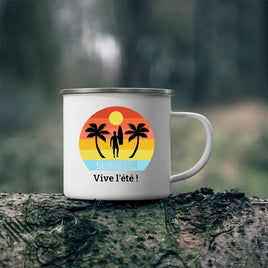 Mug émaillé Plage