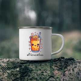 Mug émaillé Thé & Café