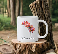 Mug émaillé Fleurs