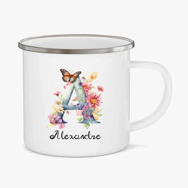 Mug émaillé Monogramme