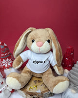 Peluche lapin Noël