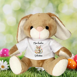 Peluche lapin de Pâques