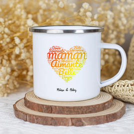 Mug émaillé fête des mères