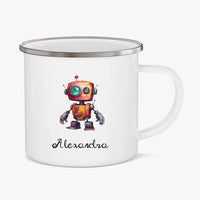 Mug émaillé Robot