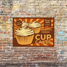 Plaque métal Cakes