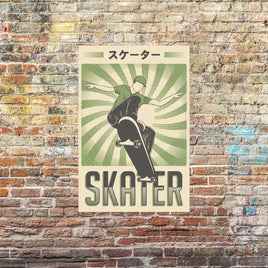 Plaque métal Skate